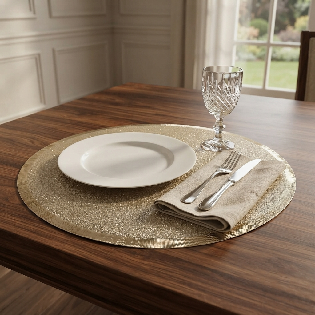 Pvc - Gold Eclipse Charger Plate