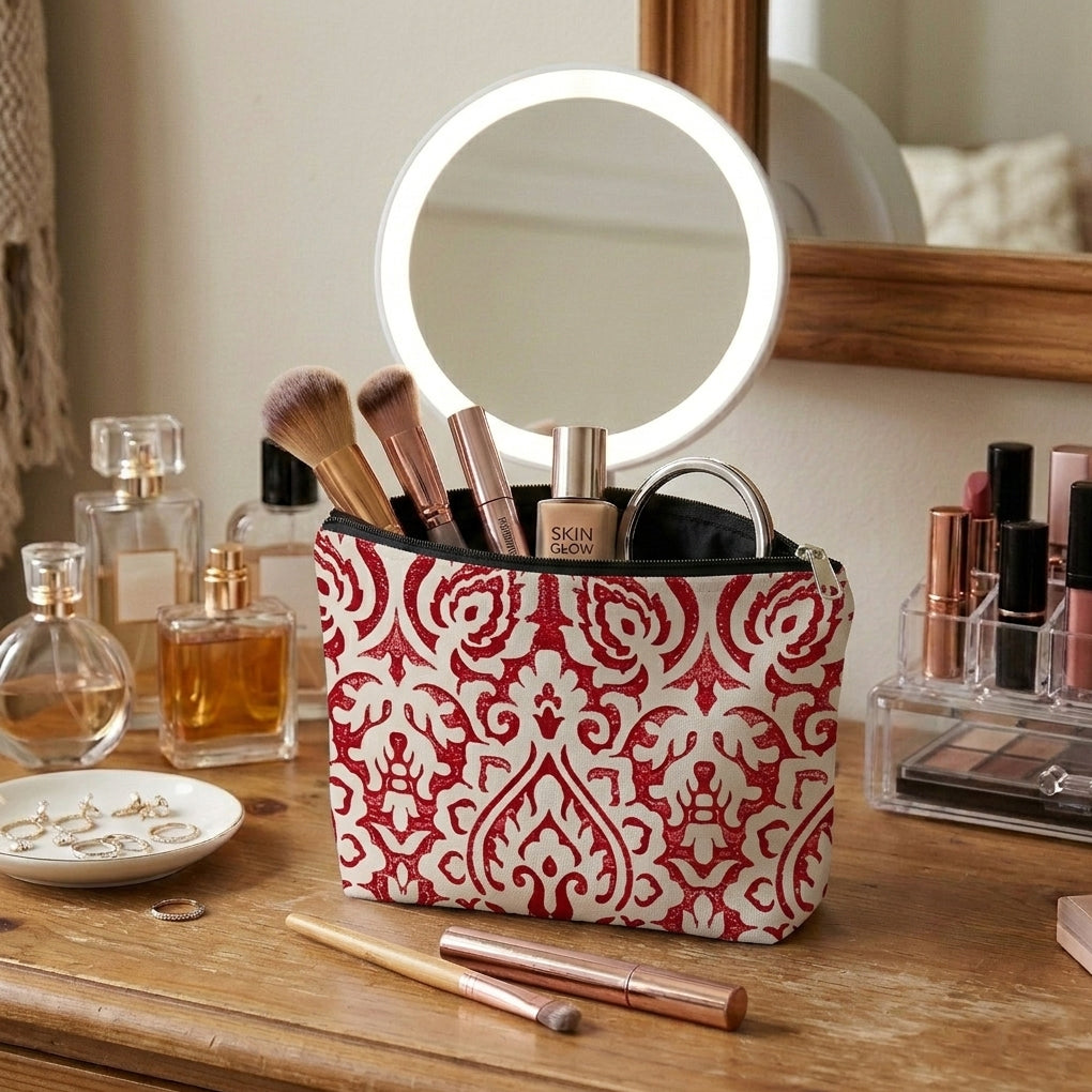 Printed - Rubine Cosmetic Pouch Trendy Home