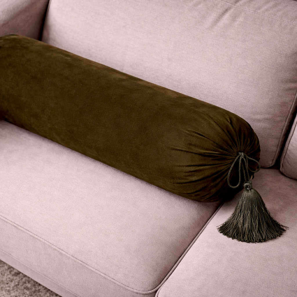 Malai Velvet - Fawn Round Pillow (pair) Trendy Home