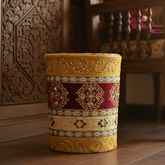 Hand Sequin - Maroon Dustbin Trendy Home