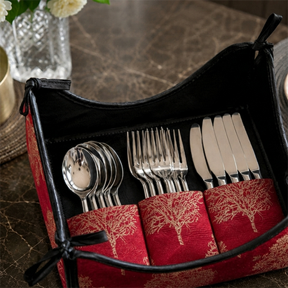 Shanghai - Ruby Cutlery Tray