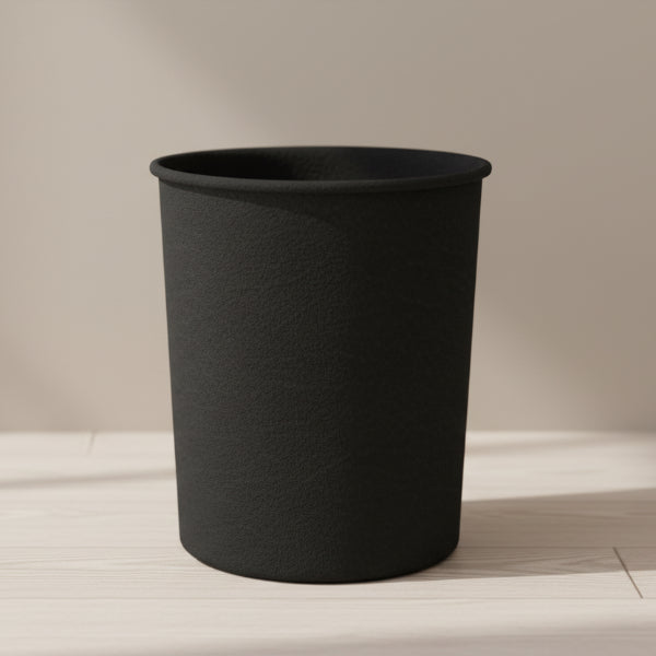 Leather - Black Dustbin Trendy Home