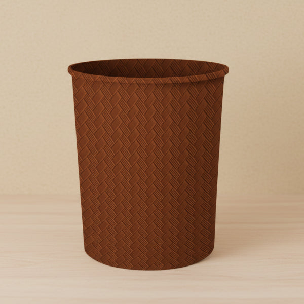 Patterned Leather - Bronze Dustbin Trendy Home