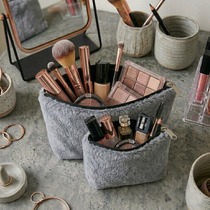 Cat Fur - Peppercorn Cosmetic Pouch Trendy Home