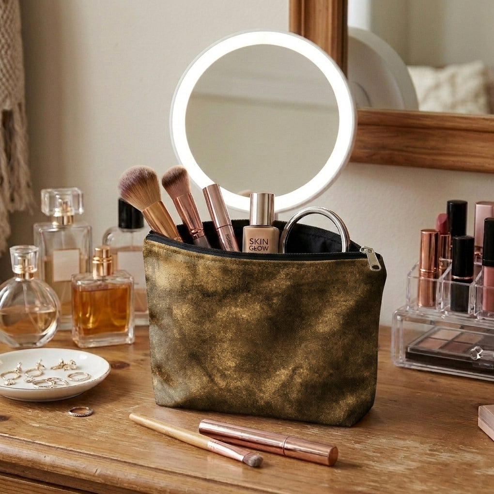 Malai Velvet - Fawn Cosmetic Pouch Trendy Home