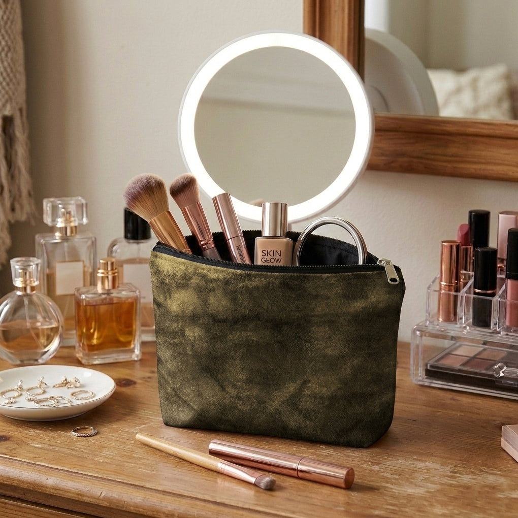 Malai Velvet - Fawn Cosmetic Pouch Trendy Home