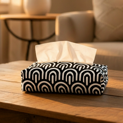 Printed - Monochrome Arch Tissue Box Trendy Home