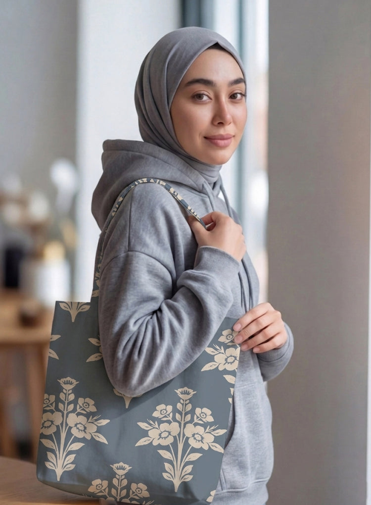 Printed - Country Bouquet Tote Bag Trendy Home