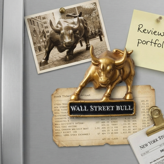 Wall Street Bull Statue Fridge Magnet trendy home