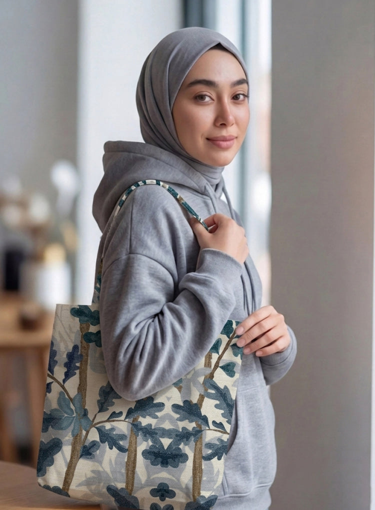 Printed - Blue Oak Tote Bag Trendy Home
