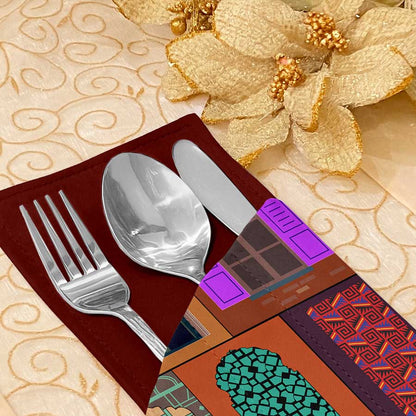 Printed - Mughal Cutlery Pouch Trendy Home