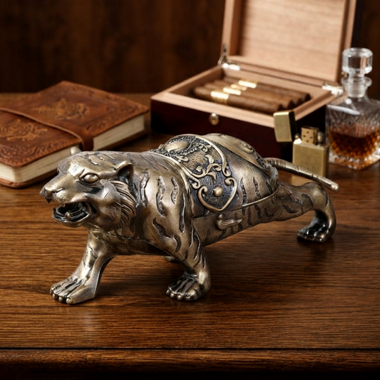 Metallic - Tiger Ashtray trendy home