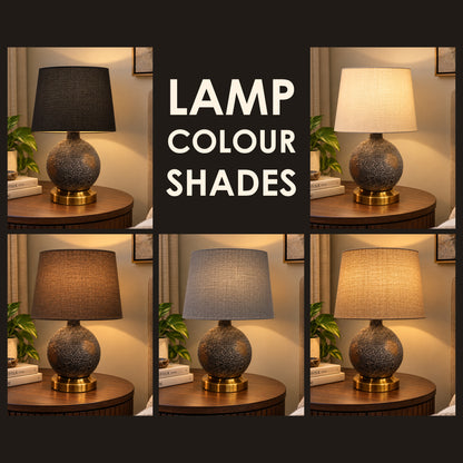 Graphite Arc Table Lamp