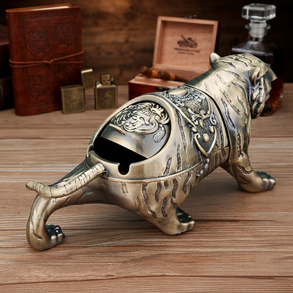Metallic - Tiger Ashtray trendy home