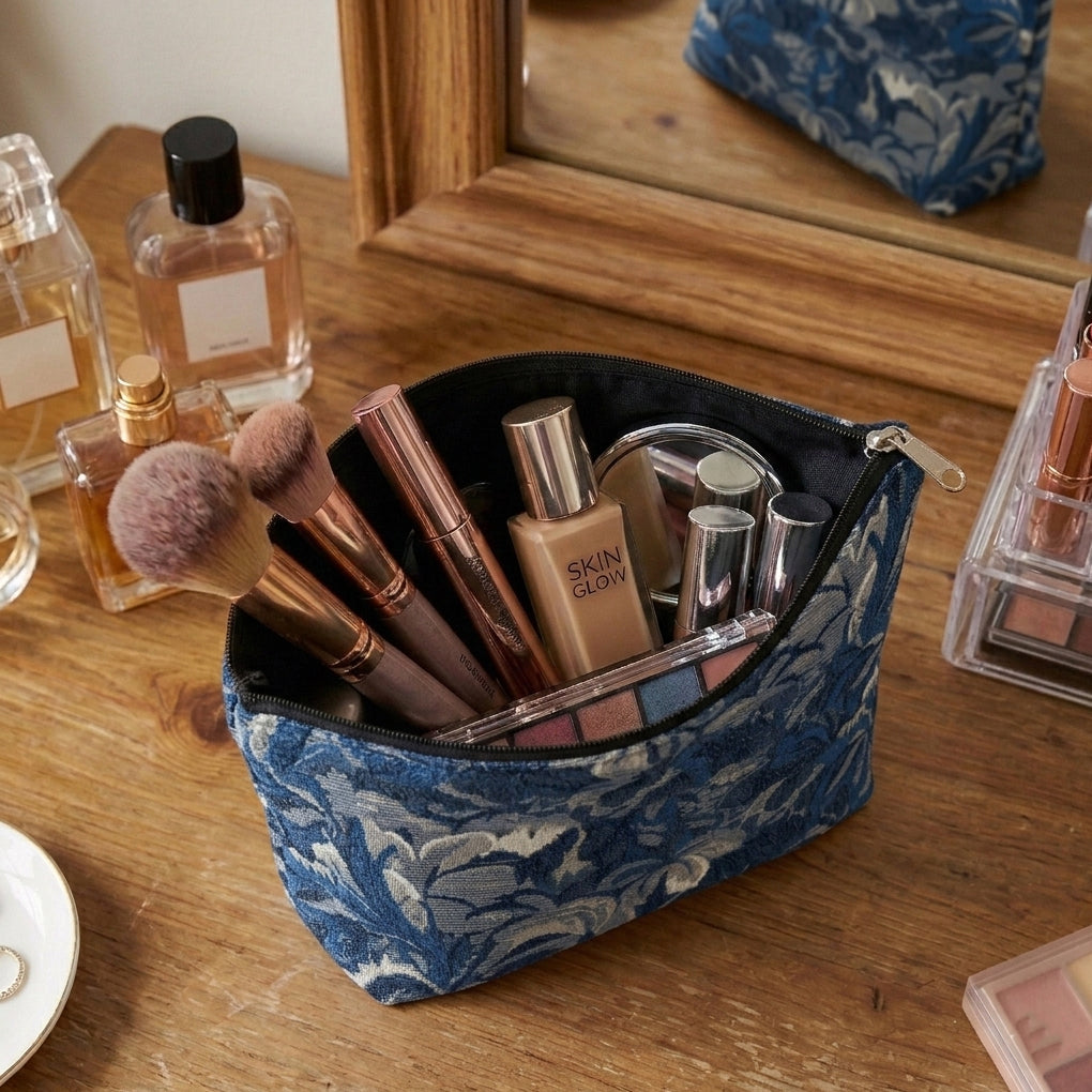 Printed - Midnight Weave Cosmetic Pouch Trendy Home