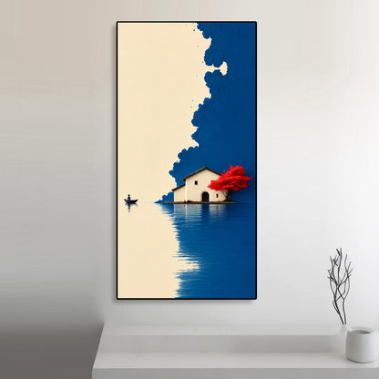 Serene Escape Art Portrait trendy home