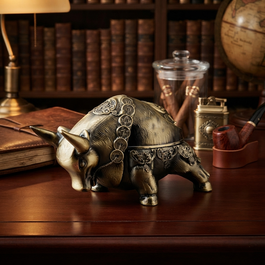 Metallic - Bull Ashtray trendy home