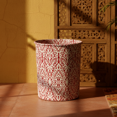 Printed - Rubine Dustbin Trendy Home