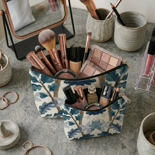 Printed - Blue Oak Cosmetic Pouch Trendy Home