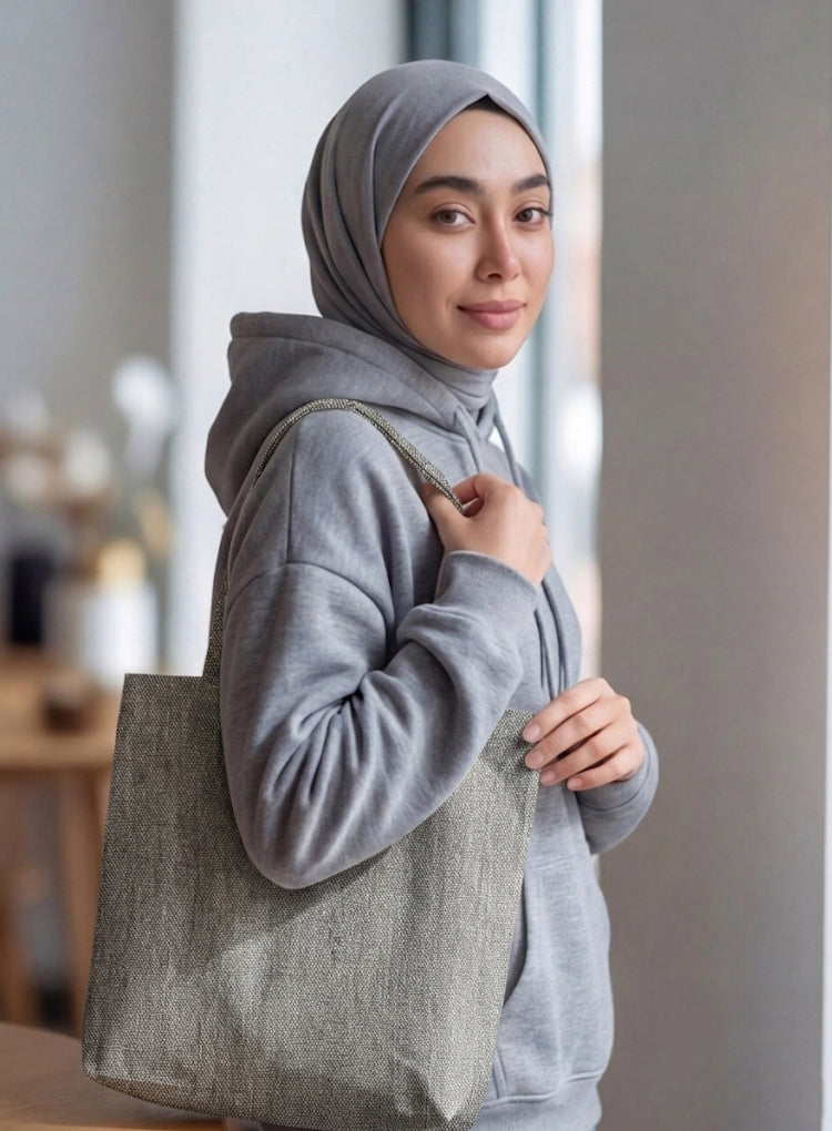 Fine Jute - Ash Tote Bag Trendy Home