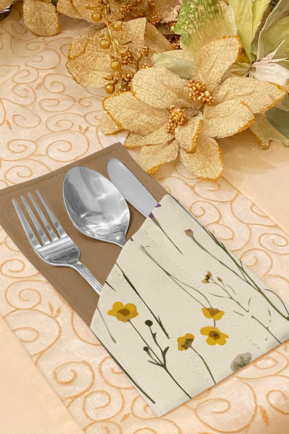 Printed - Illinois Cutlery Pouch Trendy Home