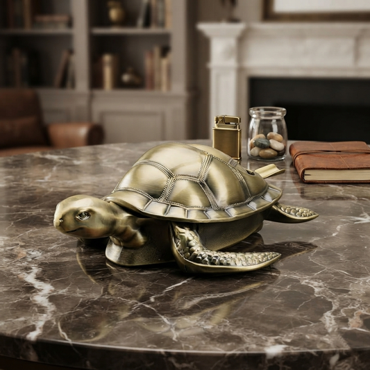 Metallic - Turtle Ashtray trendy home