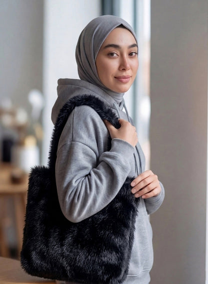 Cat Fur - Obsidian Tote Bag Trendy Home