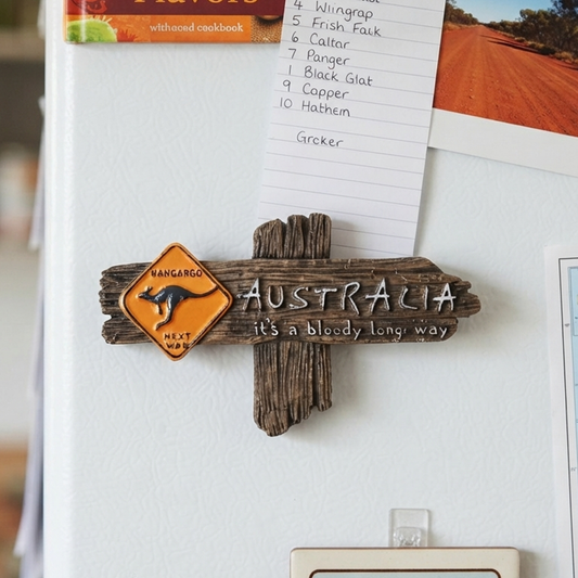 Australian Kangaroo Warning Fridge Magnet trendy home