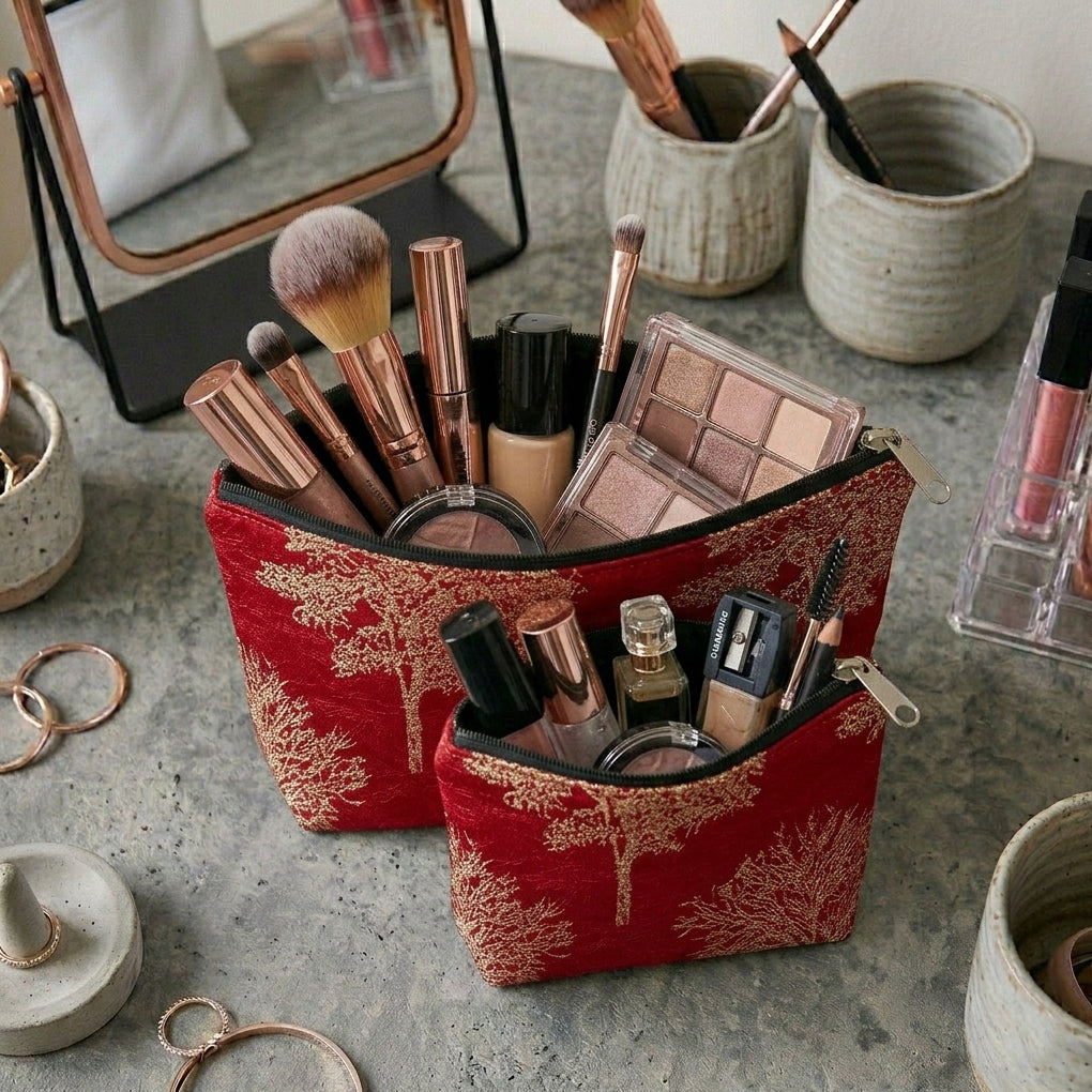 Shanghai - Ruby Cosmetic Pouch Trendy Home
