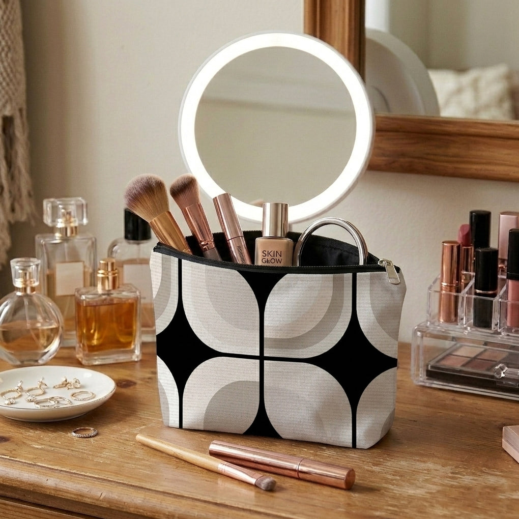 Printed - Retro Slate Cosmetic Pouch Trendy Home