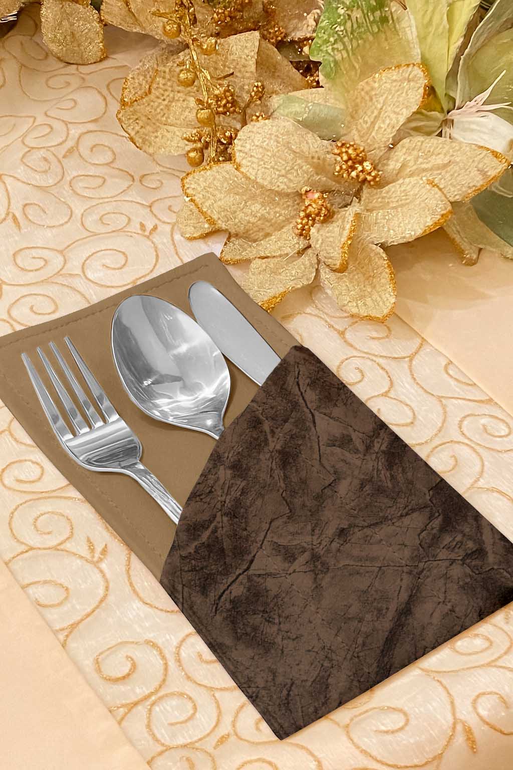 Turkish Velvet - Bronze Cutlery Pouch Trendy Home