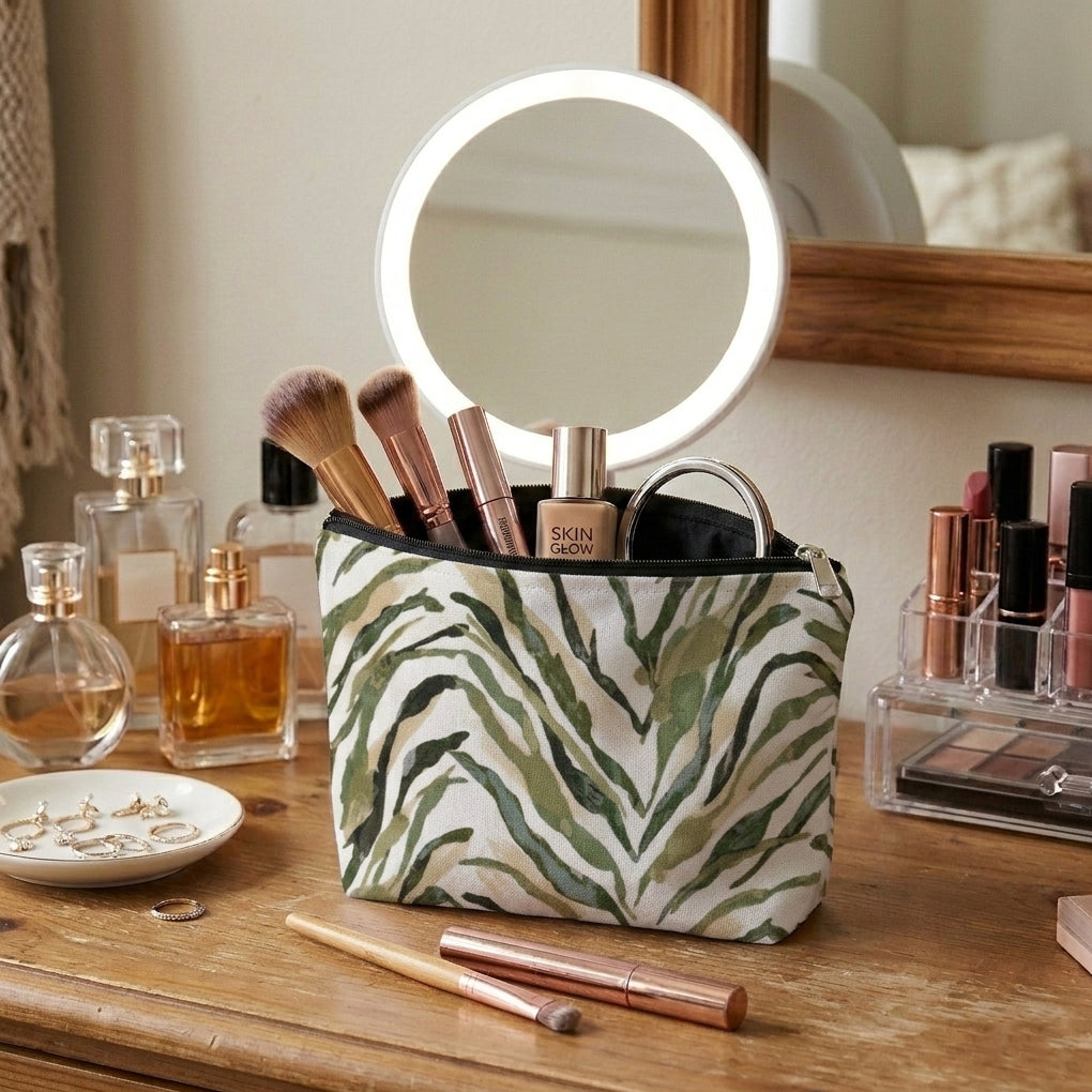 Printed - Sage Serengeti Cosmetic Pouch Trendy Home