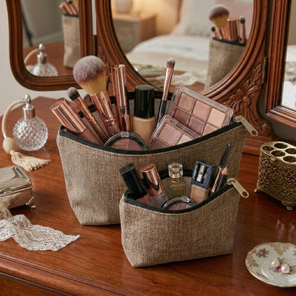 Fine Jute - Mud Cosmetic Pouch Trendy Home