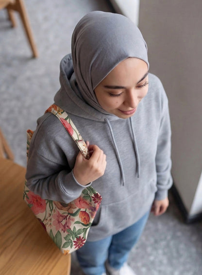 Printed - Meadows Flora Tote Bag Trendy Home