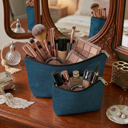 Fine Jute - Dark Turquoise Cosmetic Pouch Trendy Home