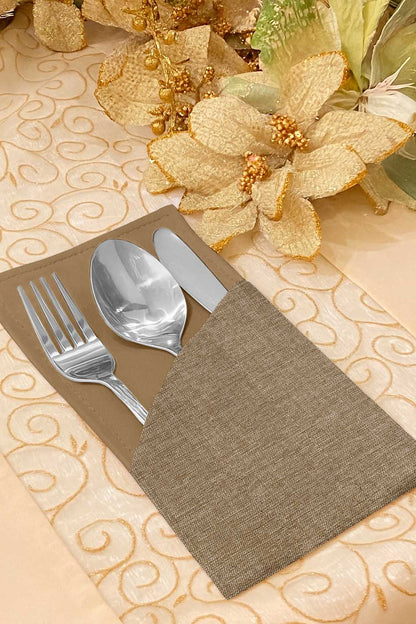 Fine Jute - Mud Cutlery Pouch Trendy Home