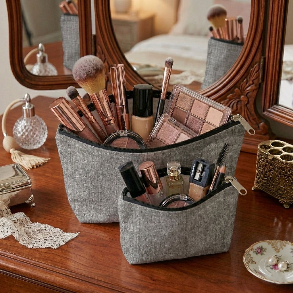 Fine Jute - Ash Cosmetic Pouch Trendy Home