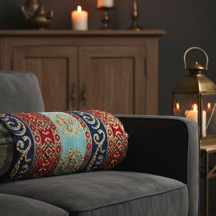 Hand Sequin - Forest Sofa Round PIllow Cover (pair) Trendy Home