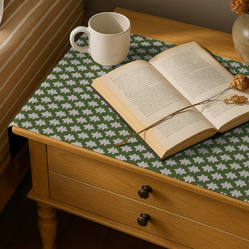 Printed - Emerald Symmetry Bed Side Table Accent Trendy Home