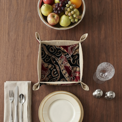 Hand Sequin - Maroon Black Breadbasket