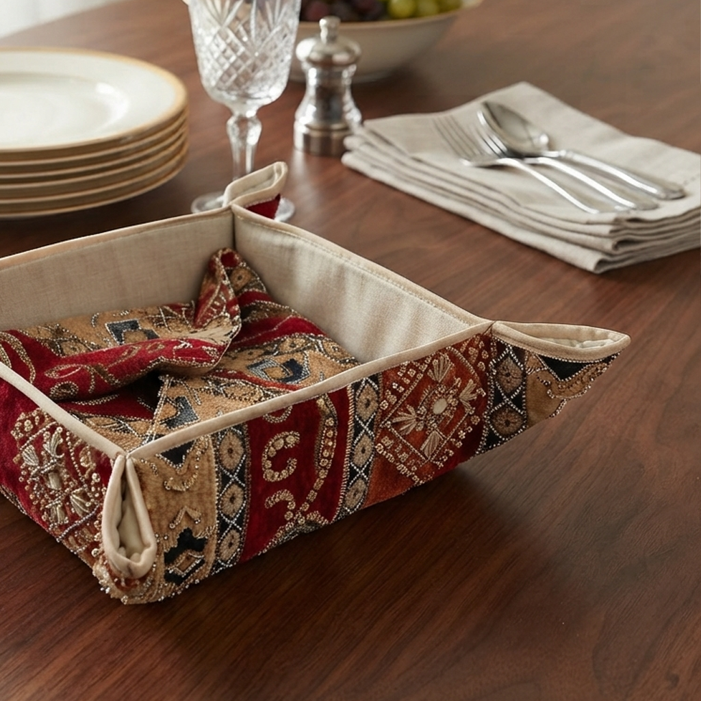 Hand Sequin - Maroon Breadbasket