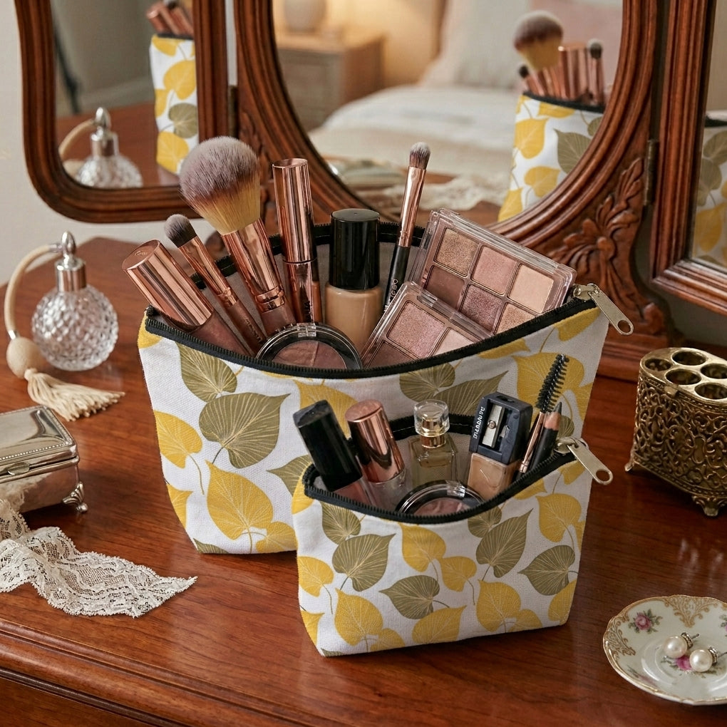 Printed - Autumn Cosmetic Pouch Trendy Home