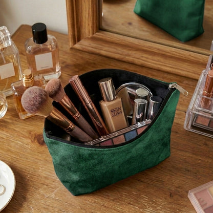 Malai Velvet - Emerald Cosmetic Pouch Trendy Home