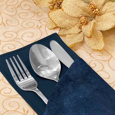 Malai Velvet - Midnight Cutlery Pouch Trendy Home