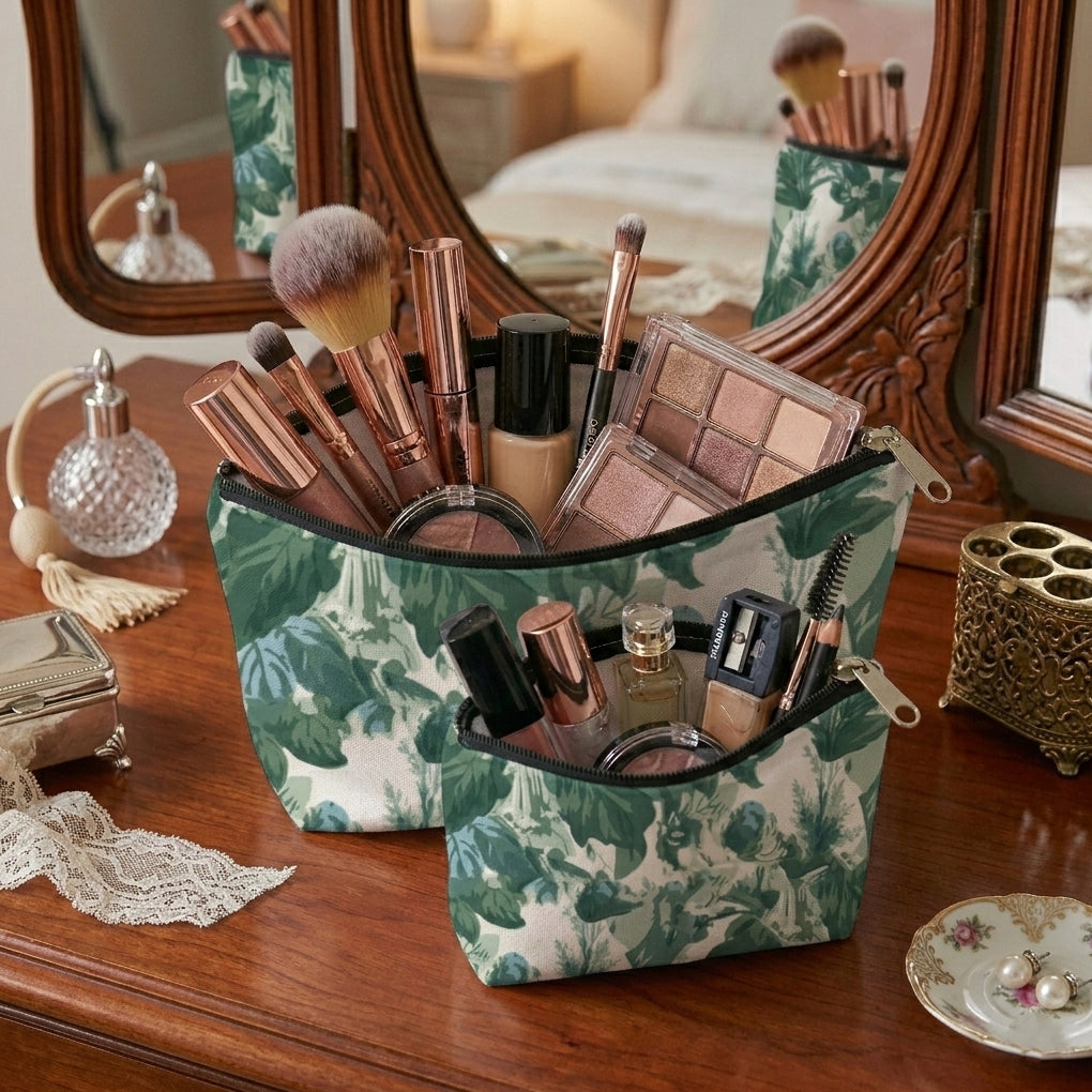 Printed - Victorian Green Cosmetic Pouch Trendy Home