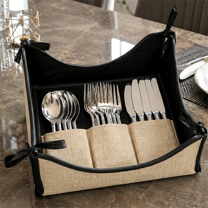 Fine Jute - Wheat Cutlery Tray