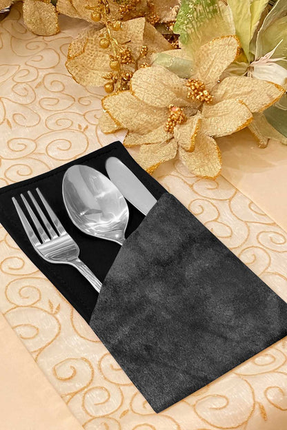 Malai Velvet - Steel Cutlery Pouch Trendy Home