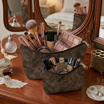 Turkish Velvet - Bronze Cosmetic Pouch Trendy Home