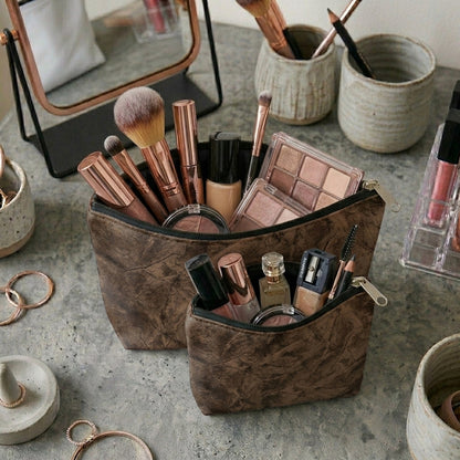 Turkish Velvet - Bronze Cosmetic Pouch Trendy Home