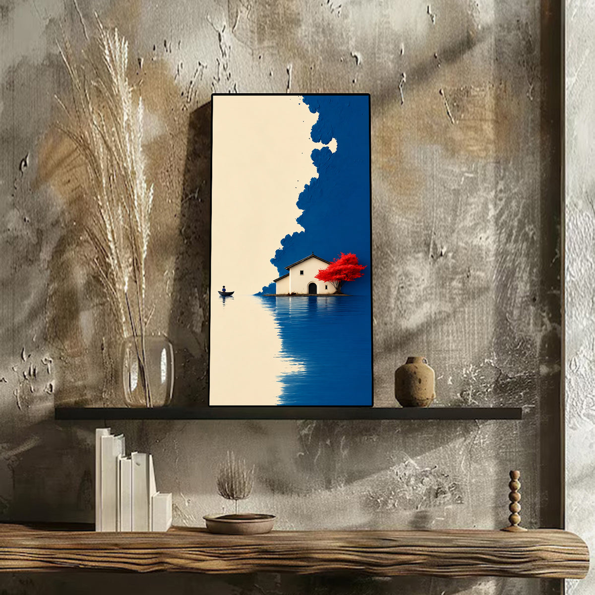 Serene Escape Art Portrait trendy home